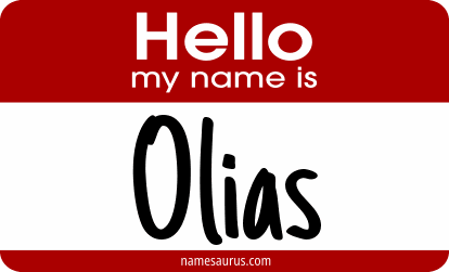 Hello my name is Olias png download