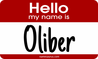 Hello my name is Oliber png download