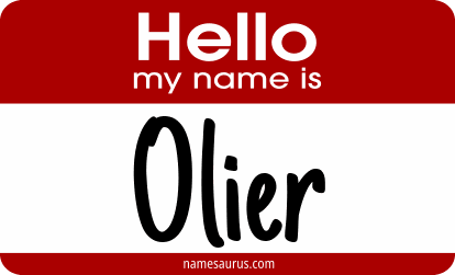 Hello my name is Olier png download