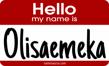 Hello my name is Olisaemeka png download