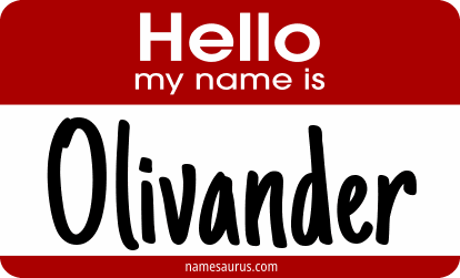 Hello my name is Olivander png download