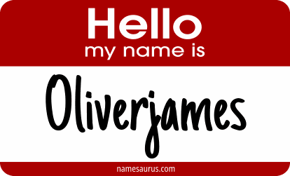 Hello my name is Oliverjames png download
