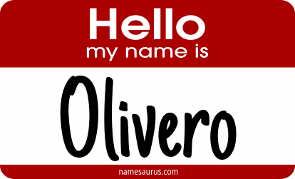 Hello my name is Olivero png download