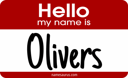 Hello my name is Olivers png download