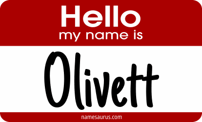 Hello my name is Olivett png download