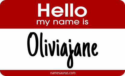Hello my name is Oliviajane png download
