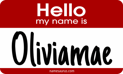 Hello my name is Oliviamae png download