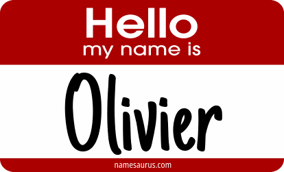 Hello my name is Olivier png download