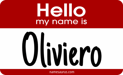 Hello my name is Oliviero png download
