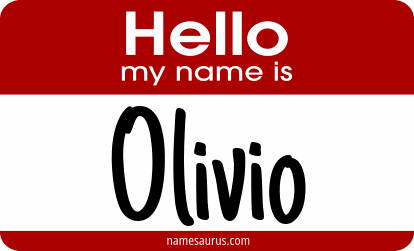Hello my name is Olivio png download