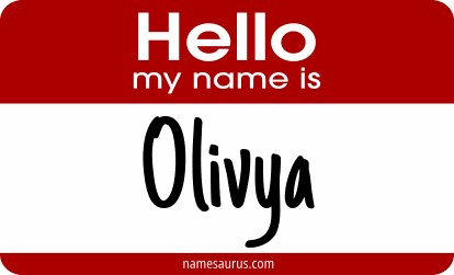 Hello my name is Olivya png download