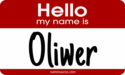 Hello my name is Oliwer png download