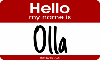 Hello my name is Olla png download