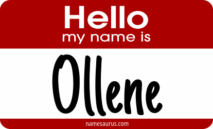 Hello my name is Ollene png download