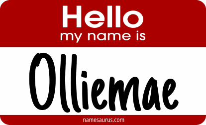 Hello my name is Olliemae png download