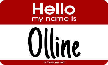 Hello my name is Olline png download