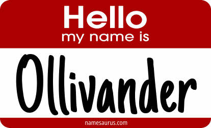 Hello my name is Ollivander png download