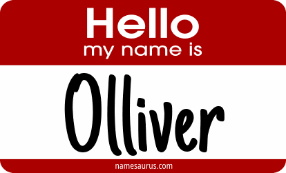 Hello my name is Olliver png download