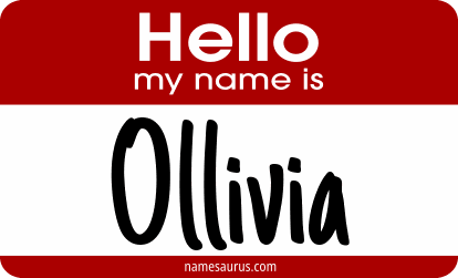 Hello my name is Ollivia png download