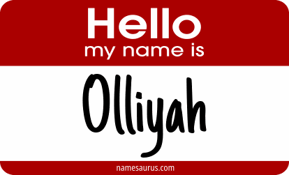 Hello my name is Olliyah png download