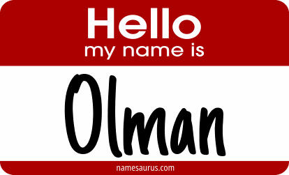 Hello my name is Olman png download