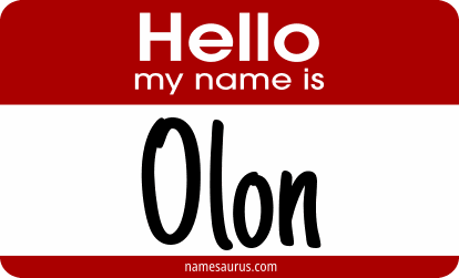 Hello my name is Olon png download