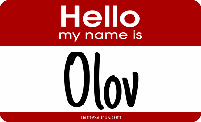 Hello my name is Olov png download