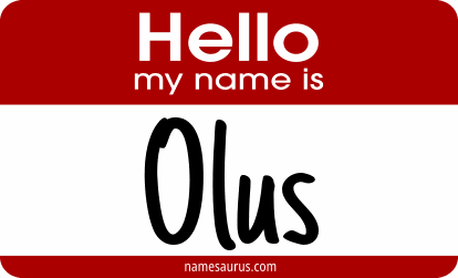 Hello my name is Olus png download