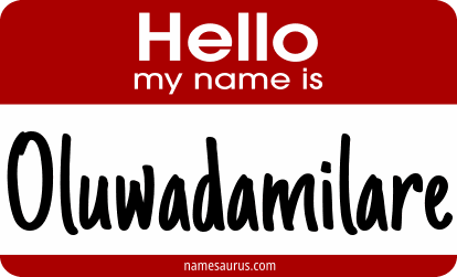 Hello my name is Oluwadamilare png download
