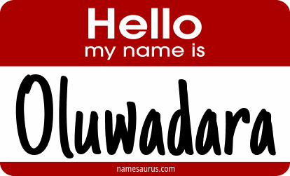 Hello my name is Oluwadara png download