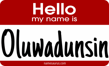 Hello my name is Oluwadunsin png download