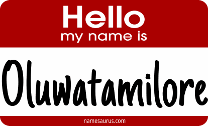 Hello my name is Oluwatamilore png download
