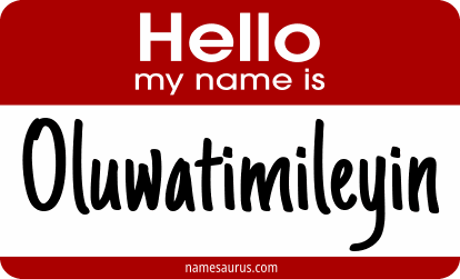 Hello my name is Oluwatimileyin png download