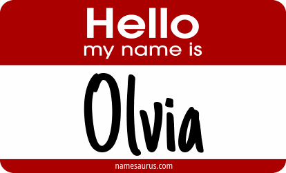 Hello my name is Olvia png download