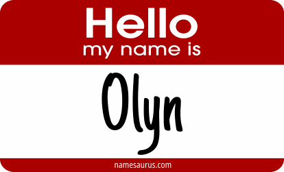 Hello my name is Olyn png download