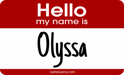 Hello my name is Olyssa png download
