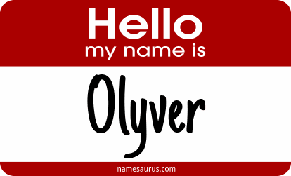 Hello my name is Olyver png download