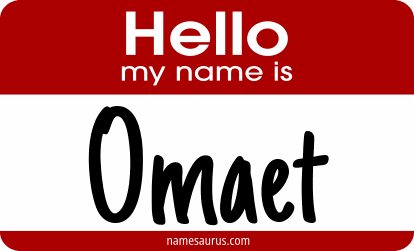 Hello my name is Omaet png download