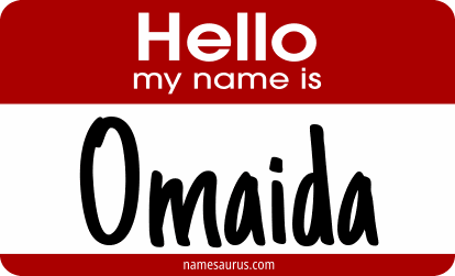 Hello my name is Omaida png download