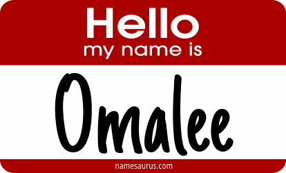 Hello my name is Omalee png download