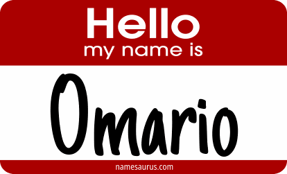 Hello my name is Omario png download