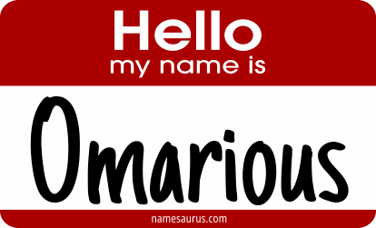 Hello my name is Omarious png download