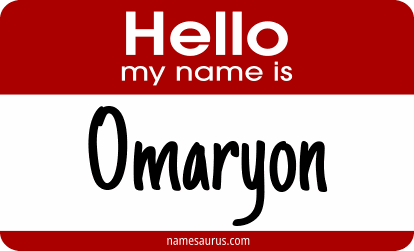 Hello my name is Omaryon png download