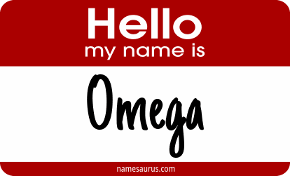 Hello my name is Omega png download