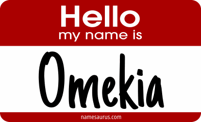 Hello my name is Omekia png download