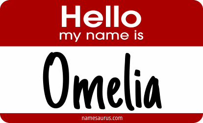 Hello my name is Omelia png download