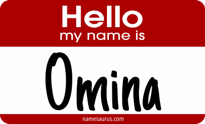 Hello my name is Omina png download