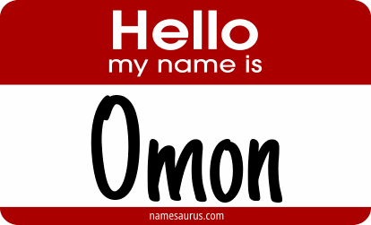 Hello my name is Omon png download