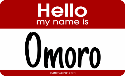 Hello my name is Omoro png download