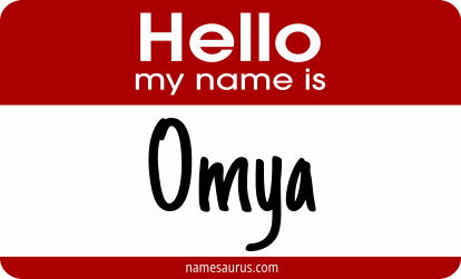 Hello my name is Omya png download